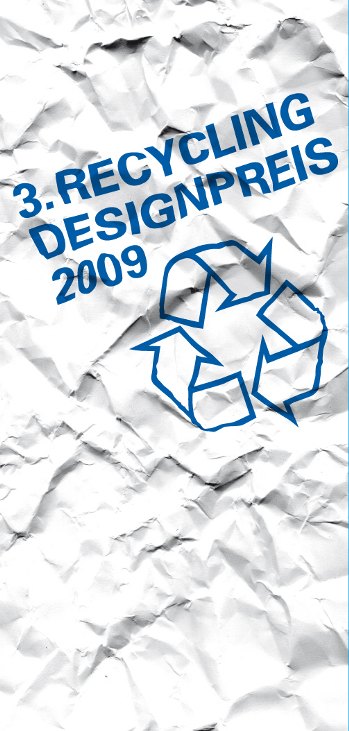 3. RecyclingDesignpreis 2009